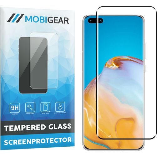 Mobigear Premium Huawei P40 Pro Plus Glazen Screenprotector - Case Friendly - Zwart
