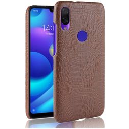 Mobigear Croco Xiaomi Redmi 7 Hoesje Hardcase Backcover - Bruin