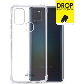 My Style Protective Flex Doorzichtig Samsung Galaxy A21s Hoesje Flexibel TPU Backcover Shockproof - Transparant