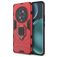 Mobigear Armor Ring HONOR Magic 4 Pro Hoesje Hardcase Backcover Shockproof met Ringhouder - Rood