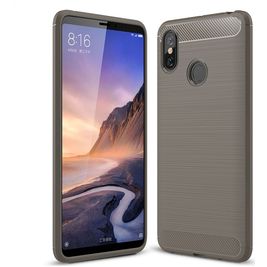 Mobigear Brushed Slim Xiaomi Mi Max 3 Hoesje Flexibel TPU Backcover - Grijs Mobigear Brushed Slim Xiaomi Mi Max 3 Hoesje Flexibel TPU Backcover - Grijs
