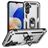 Mobigear Armor ring Samsung Galaxy A16 Hoesje Hardcase Backcover Shockproof met Ringhouder - Zilver