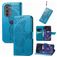 Mobigear Butterfly Motorola Edge (2022) Hoesje Bookcase Portemonnee - Blauw