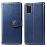 Mobigear Snap Button Samsung Galaxy A41 Hoesje Bookcase Portemonnee - Blauw
