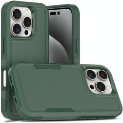 Mobigear Heavy Armor iPhone 16 Pro Hoesje Hardcase Backcover Shockproof - Groen