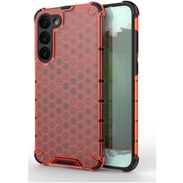 Mobigear Honeycomb Samsung Galaxy S23 Plus Hoesje Hardcase Backcover Shockproof - Rood
