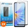 Mobigear Premium OPPO A17 Glazen Screenprotector - Case Friendly - Zwart (2-Pack)