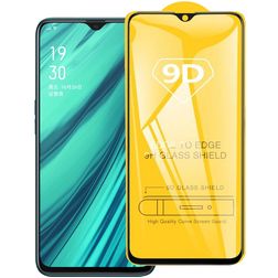 Mobigear Premium OPPO Reno2 Glazen Screenprotector - Case Friendly - Zwart