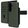 Mobiparts Samsung Galaxy S26 Hoesje Echt Leer Uitneembare 2in1 Bookcase Portemonnee - Groen
