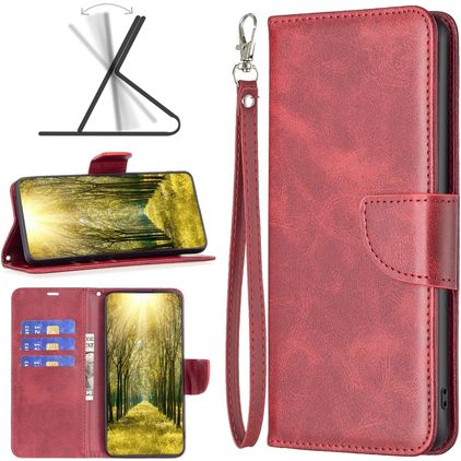 Mobigear Excellent Motorola Moto G71 5G Hoesje Bookcase Portemonnee - Rood