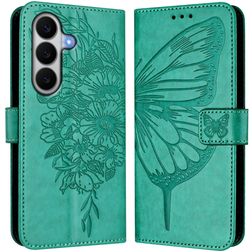 Mobigear Butterfly Samsung Galaxy A27 Hoesje Bookcase Portemonnee - Groen