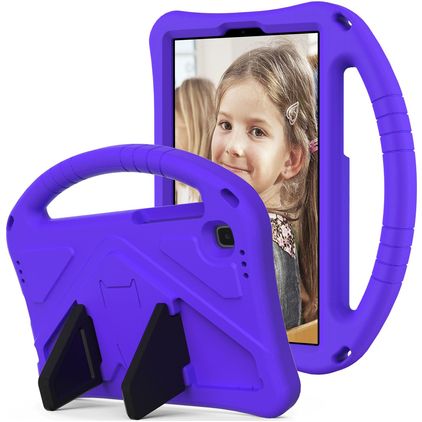 Mobigear AeroArmor Samsung Galaxy Tab A7 Lite Kinder Tablethoes met Handvat + Stylus Houder - Paars