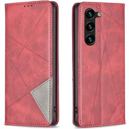 Mobigear Rhombus Slim Samsung Galaxy S24 Plus Hoesje Bookcase - Rood