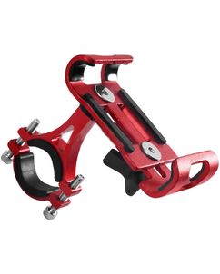 Mobigear Alloy Fixing Telefoonhouder Fiets / Motor Fietsstuur Bevestiging Klem Universeel - Rood