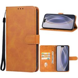 Mobigear Wallet iPhone 16 Pro Max Hoesje Bookcase Portemonnee - Bruin