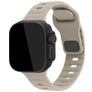Mobilize Sports Siliconen Apple Watch Bandje Druksluiting - 42/41/40/38 mm - Sterrenlicht
