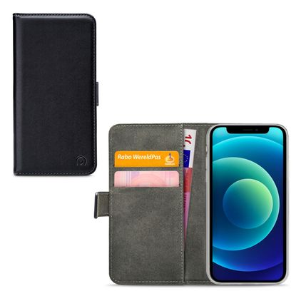 Mobilize Classic Gelly Wallet iPhone 12 Mini Hoesje Bookcase Portemonnee - Zwart