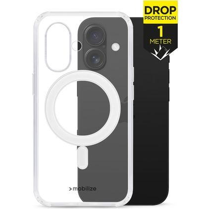 Mobilize Naked Protection Doorzichtig iPhone 16 MagSafe Hoesje Hardcase Backcover Shockproof - Transparant