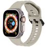 Mobigear Ripple Siliconen Apple Watch Bandje Gespsluiting - 49/46/45/44 mm - Sterrenlicht