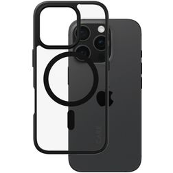 CARE by PanzerGlass Flagship iPhone 16 Pro MagSafe Hoesje Hardcase Backcover - Transparant / Zwart