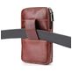 Mobigear Broekriemhoesje (max 17 cm x 10,5 cm) - Riemtasje - Holster - Bruin