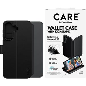 CARE by PanzerGlass Kickstand Samsung Galaxy A37 Hoesje Bookcase Portemonnee - Zwart