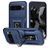 Mobigear Armor Ring Cam Slide Google Pixel 9 Pro XL Hoesje Hardcase Backcover Shockproof met Ringhouder en Camera Slider - Blauw