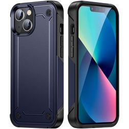 Mobigear Slim Armor iPhone 14 Plus Hoesje Hardcase Backcover Shockproof - Blauw