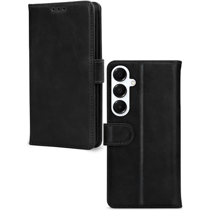 Mobilize Wallet Samsung Galaxy A16 Hoesje Echt Leer Bookcase Portemonnee - Zwart