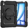 Xccess Survivor Essential iPad Air 11 Inch (2025) Hoes Hard Kunststof,Siliconen Backcover + Standaard - Zwart