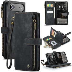 CaseMe C30 iPhone Air Hoesje Bookcase Portemonnee - Zwart