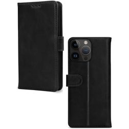 Mobilize Premium Gelly Wallet iPhone 14 Pro Max Hoesje Bookcase Portemonnee - Zwart