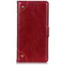 Mobigear Ranch Motorola One Fusion Plus Hoesje Bookcase Portemonnee - Bordeaux Rood
