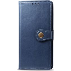 Mobigear Snap Button Xiaomi Mi 9T Hoesje Bookcase Portemonnee - Blauw