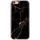Mobigear Marble iPhone 6s Hoesje Flexibel TPU Backcover - Zwart