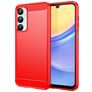 Mobigear Brushed Slim Samsung Galaxy A56 Hoesje Flexibel TPU Backcover - Rood