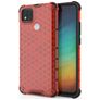 Mobigear Honeycomb Xiaomi Redmi 9C Hoesje Hardcase Backcover Shockproof - Rood