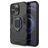 Mobigear Armor Ring iPhone 13 Pro Hoesje Hardcase Backcover Shockproof met Ringhouder - Zwart