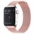 Mobigear Loop Milanese Apple Watch Bandje Magneetsluiting - 49/46/45/44 mm - Roze