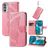 Mobigear Butterfly Motorola Moto G52 Hoesje Bookcase Portemonnee - Roze