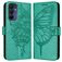 Mobigear Butterfly Samsung Galaxy A16 Hoesje Bookcase Portemonnee - Groen