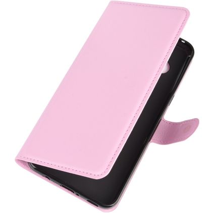 Mobigear Classic LG V60 ThinQ Hoesje Bookcase Portemonnee - Roze