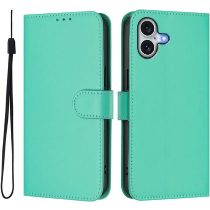 Mobigear Urban Wallet iPhone 16 Plus Hoesje Bookcase Portemonnee - Groen