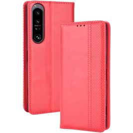 Mobigear Sensation Sony Xperia 1 IV Hoesje Bookcase Portemonnee - Rood