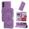 Mobigear Sunflower Samsung Galaxy A14 Hoesje Bookcase Portemonnee - Paars