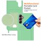 Mobigear Lanyard Card Samsung Galaxy S24 FE Siliconen Hoesje met koord en Pasjeshouder - Groen