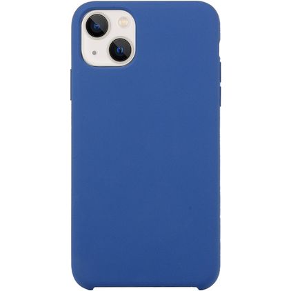 Mobigear Rubber Touch iPhone 15 Plus Siliconen Hoesje Backcover - Donkerblauw