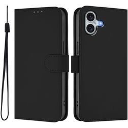 Mobigear Urban Wallet iPhone 16 Plus Hoesje Bookcase Portemonnee - Zwart