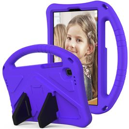 Mobigear AeroArmor Samsung Galaxy Tab A7 Lite Kinder Tablethoes met Handvat + Stylus Houder - Paars