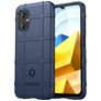 Mobigear Rugged Shield POCO M5 Hoesje Flexibel TPU Backcover Shockproof - Blauw